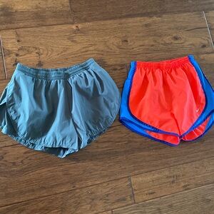 Nike and Adidas running short. Size XS. EUC.